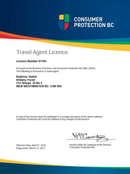 Travel Agent Licence